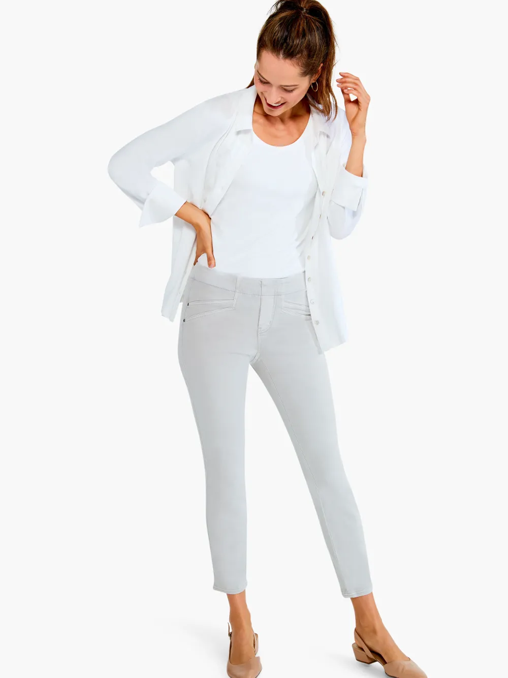 Online NIC+ZOE All Day Denim Slim Jean Cobblestone
