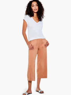 Outlet NIC+ZOE All Day Slim Wide Crop Pant Cloud