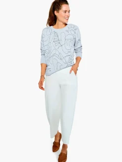 Hot NIC+ZOE All Day Slim Wide Crop Pant Paper White