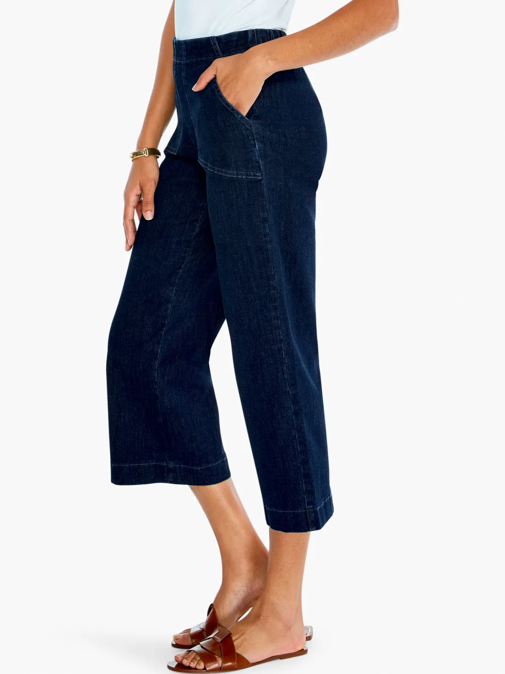 Best Sale NIC+ZOE All Day Wide-Leg Crop Jean Atlas