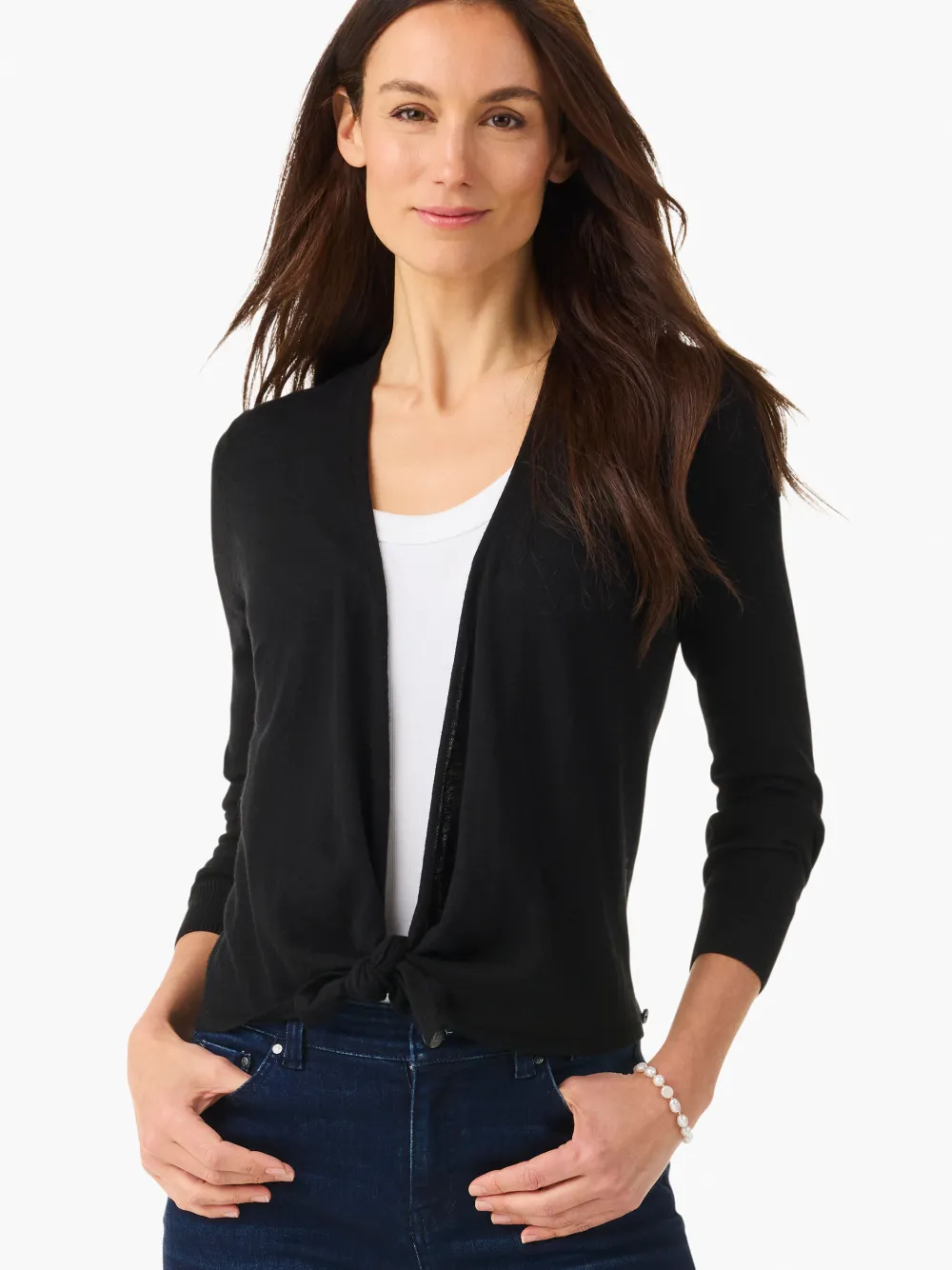Shop NIC+ZOE All Year 4-Way Cardigan Black Onyx