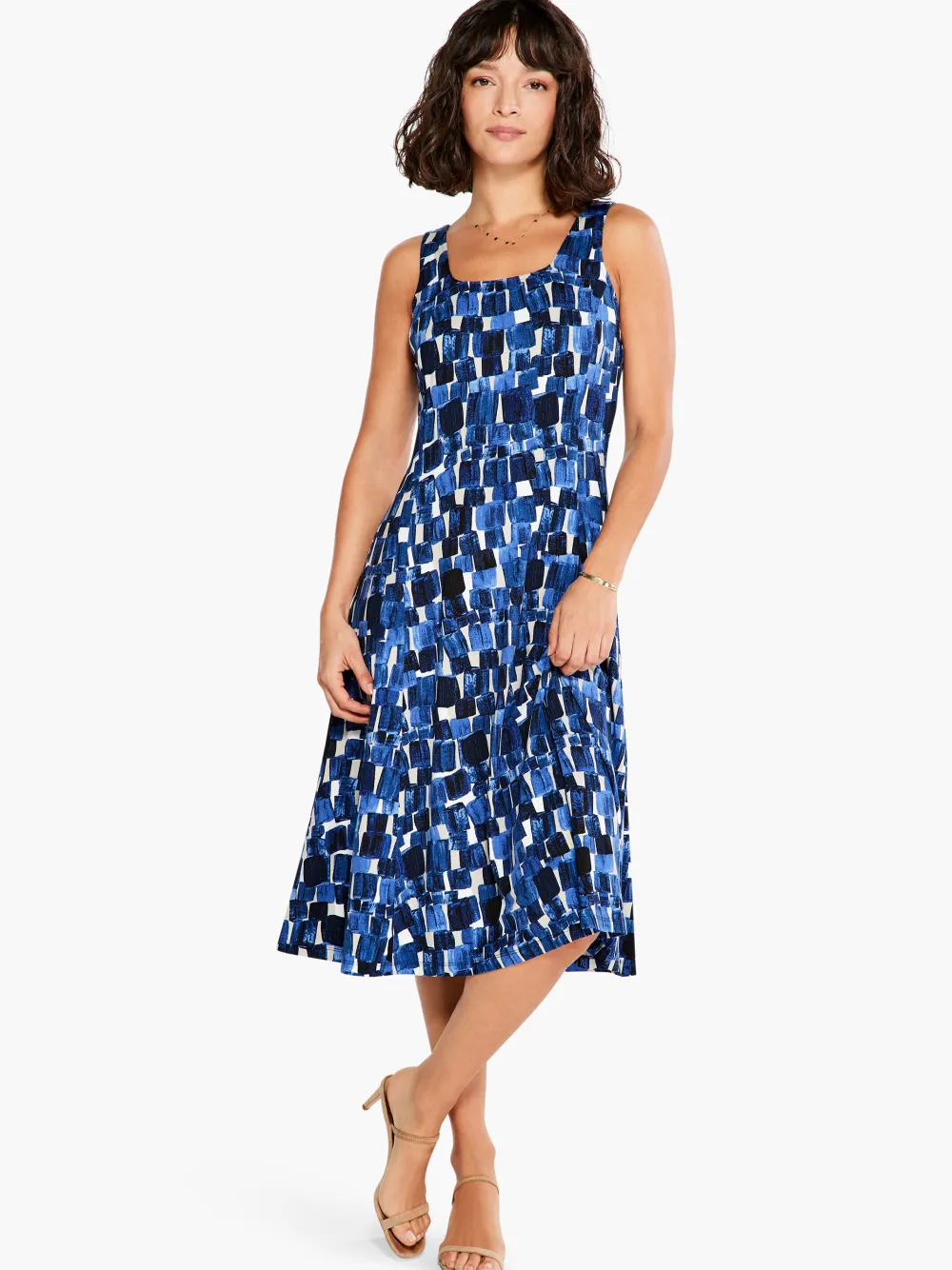 Shop NIC+ZOE Artist Blocks Dress Blue Multi