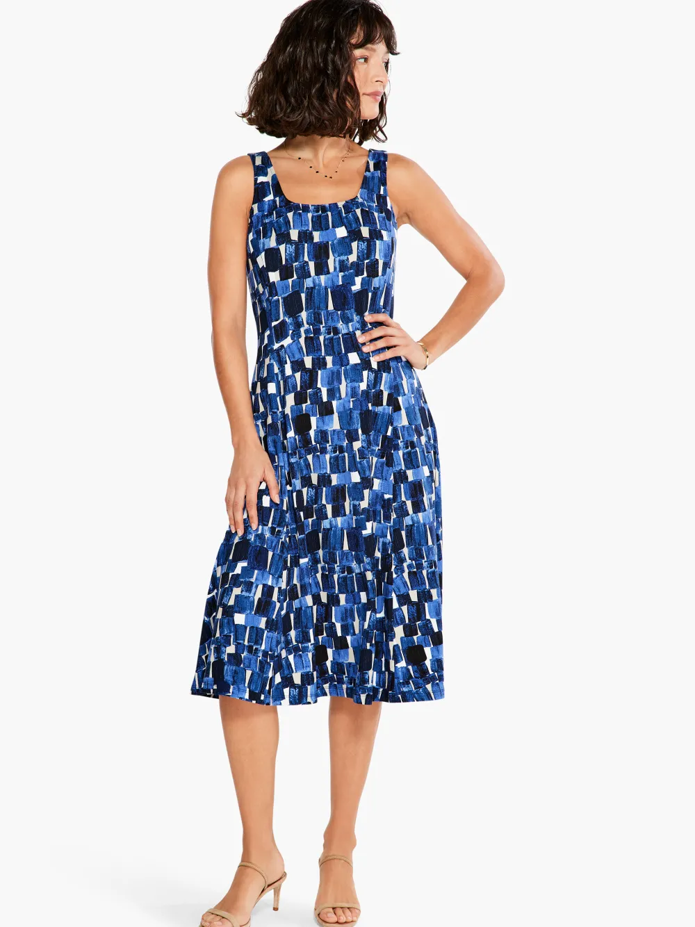 Shop NIC+ZOE Artist Blocks Dress Blue Multi