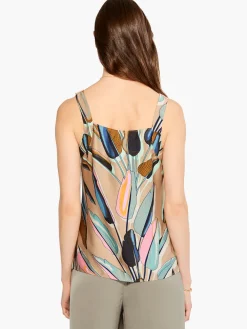 Outlet NIC+ZOE Banana Leaves Tank Aqua Multi