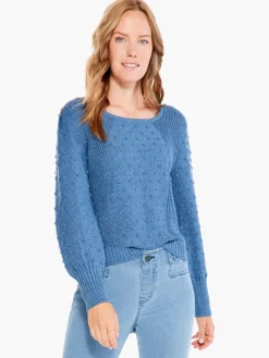 Sale NIC+ZOE Bobble Sweater Bayside