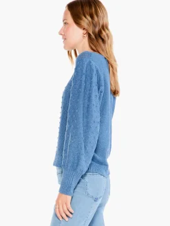 Sale NIC+ZOE Bobble Sweater Bayside