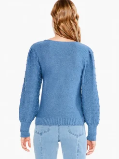 Fashion NIC+ZOE Bobble Sweater Bayside