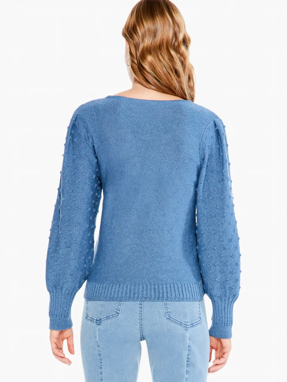 Sale NIC+ZOE Bobble Sweater Bayside