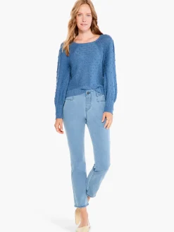Sale NIC+ZOE Bobble Sweater Bayside