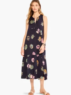 Hot NIC+ZOE Bright Spot Dress Indigo Multi