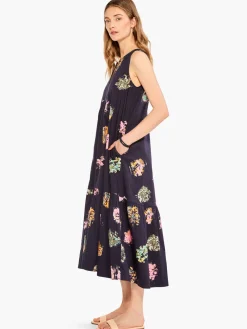 Hot NIC+ZOE Bright Spot Dress Indigo Multi