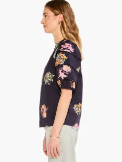 Fashion NIC+ZOE Bright Spot Top Indigo Multi