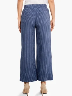 Online NIC+ZOE Central Park Wide-Leg Ankle Pant Blue Multi