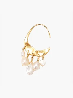 New NIC+ZOE Chan Luu - Crescent Drops Earring Pearl