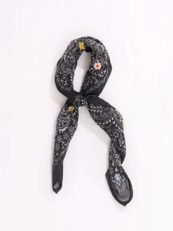New NIC+ZOE Chan Luu - Embroidered Bandana Black Multi