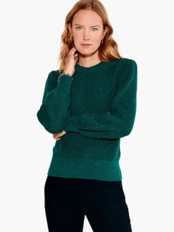 Cheap NIC+ZOE Cheerful Chill Sweater Green Mix