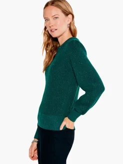 Cheap NIC+ZOE Cheerful Chill Sweater Green Mix