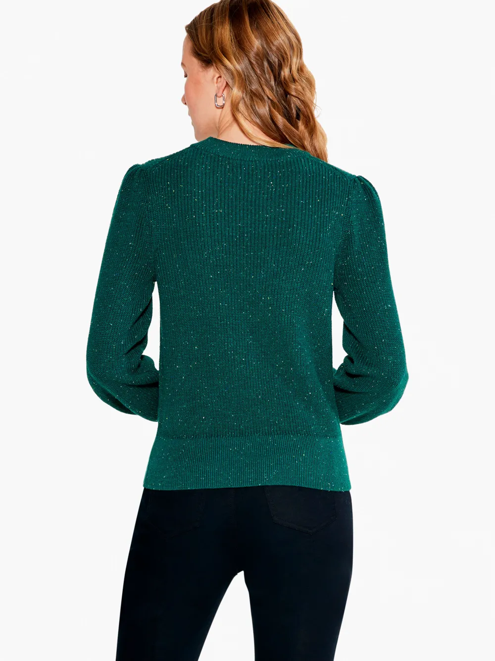 Cheap NIC+ZOE Cheerful Chill Sweater Green Mix