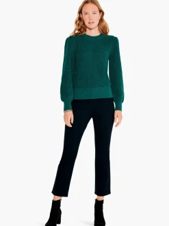Cheap NIC+ZOE Cheerful Chill Sweater Green Mix