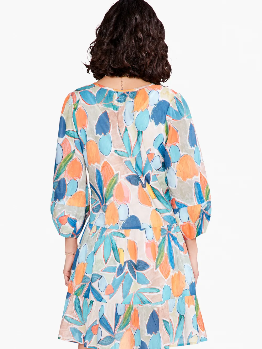 Best Sale NIC+ZOE Citrus Grove Dress Blue Multi