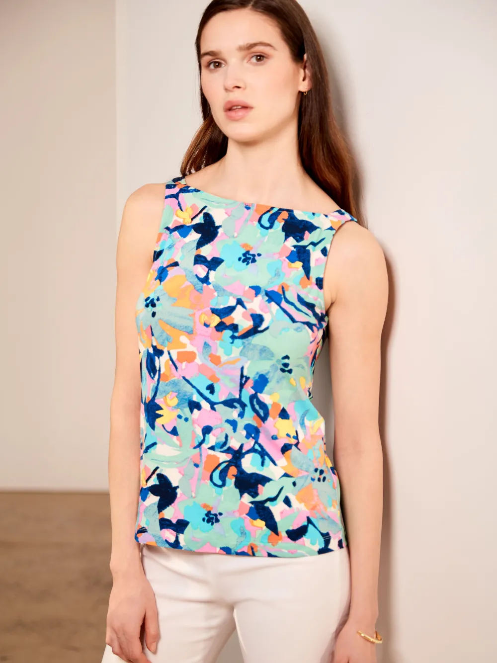 Shop NIC+ZOE Color Field Tank Aqua Multi