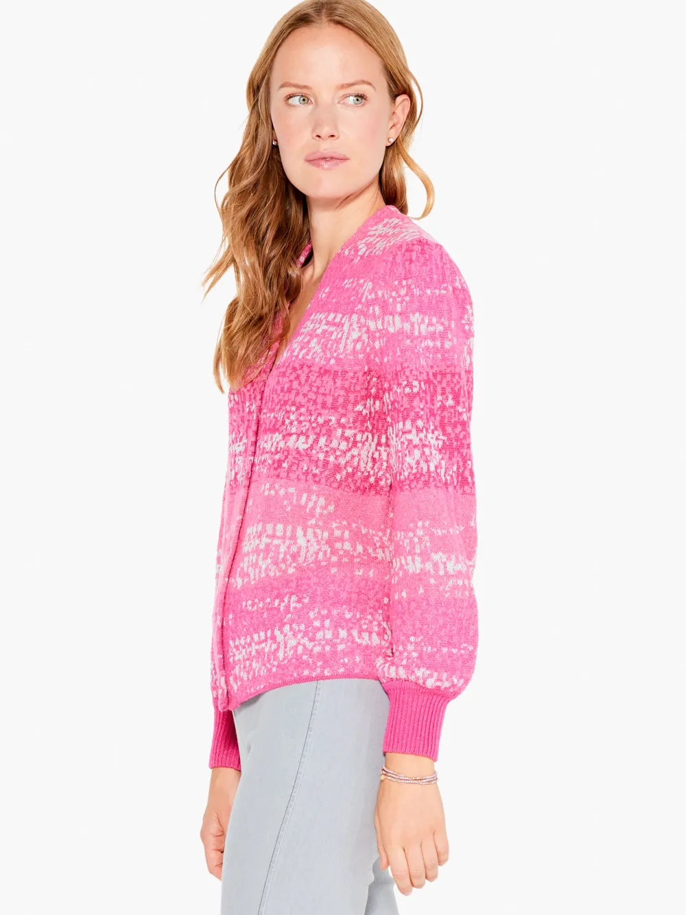 Fashion NIC+ZOE Confetti Cardigan Pink Multi