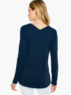 Outlet NIC+ZOE Countryside Top Dark Indigo