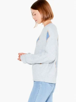 Outlet NIC+ZOE Cozy Up Geo Sweater Grey Multi
