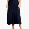 Sale NIC+ZOE Crepe Slip Skirt Dark Indigo
