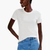 Best Sale NIC+ZOE Crew Neck Short Sleeve Sweater Tee Aqua