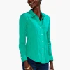 Outlet NIC+ZOE Crinkle Shirt Bright Jade