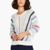 Cheap NIC+ZOE Crochet Angles Sweater Blue Multi