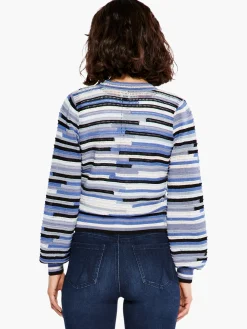 Best NIC+ZOE Crochet Blues Cardigan Blue Multi