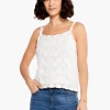 Fashion NIC+ZOE Crochet Cami Paper White