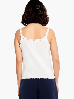 Fashion NIC+ZOE Crochet Cami Paper White