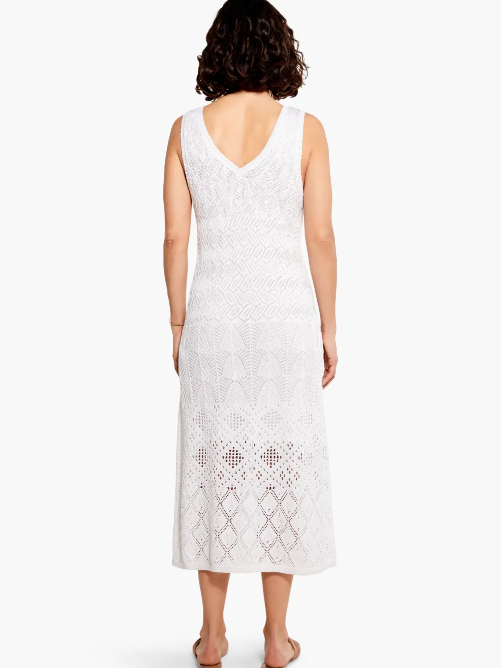 Online NIC+ZOE Crochet Statement Dress Paper White