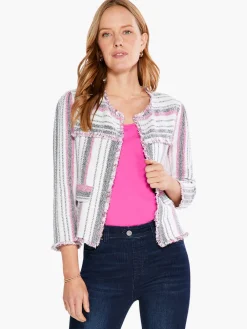 Outlet NIC+ZOE Dashing Days Jacket Pink Multi