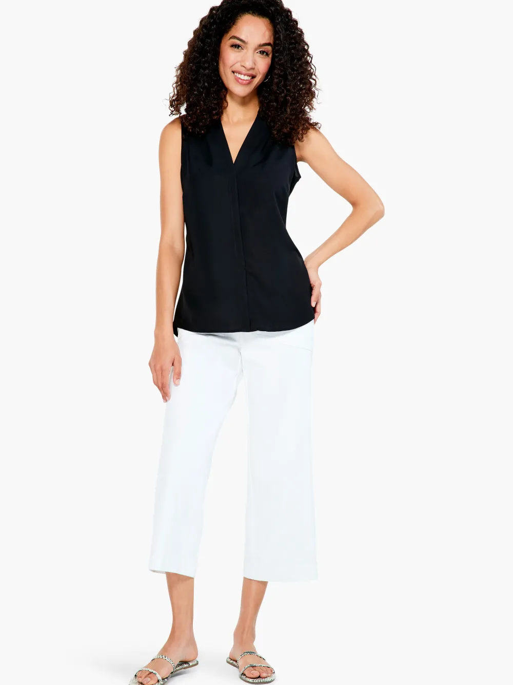 Sale NIC+ZOE Easy Day To Night Top Black Onyx
