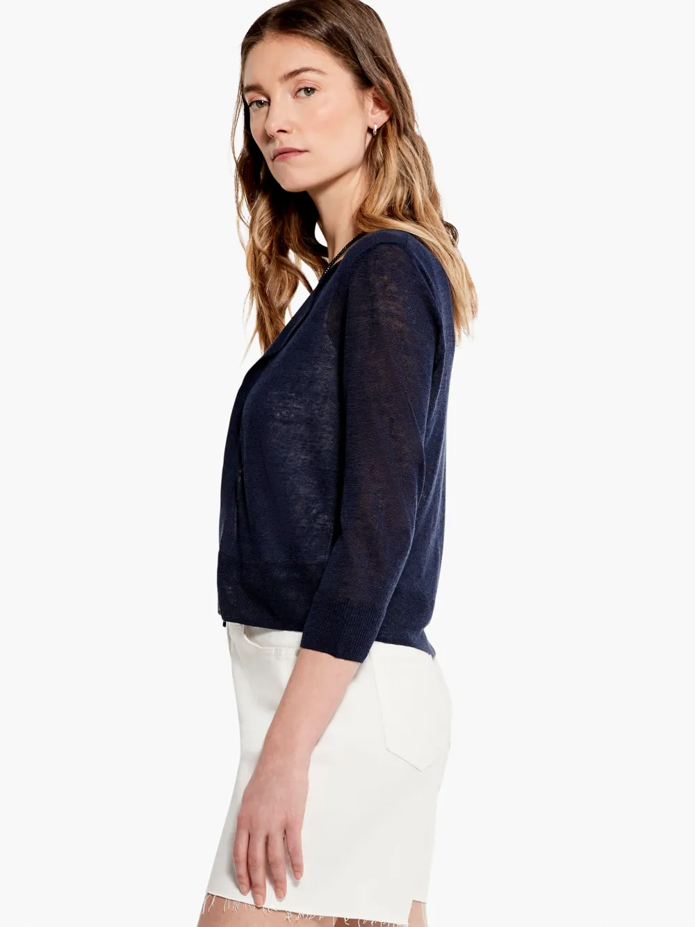 Discount NIC+ZOE Easy Featherweight Cardigan Dark Indigo