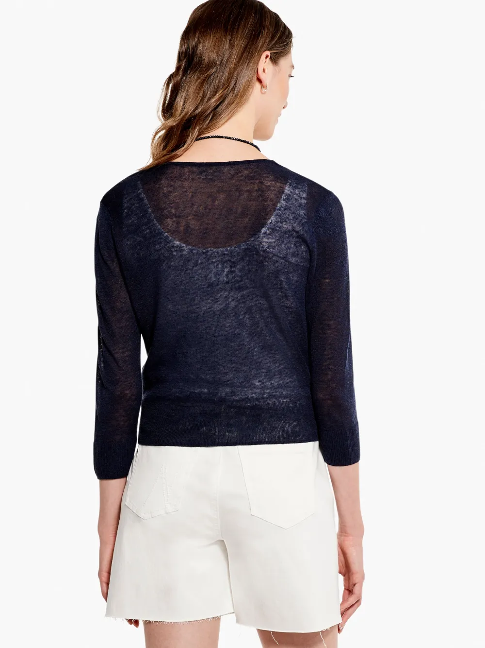 Fashion NIC+ZOE Easy Featherweight Cardigan Dark Indigo