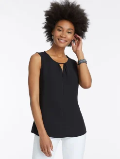 Shop NIC+ZOE Easy Keyhole Top Black Onyx