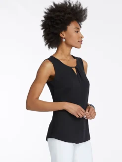 Shop NIC+ZOE Easy Keyhole Top Black Onyx
