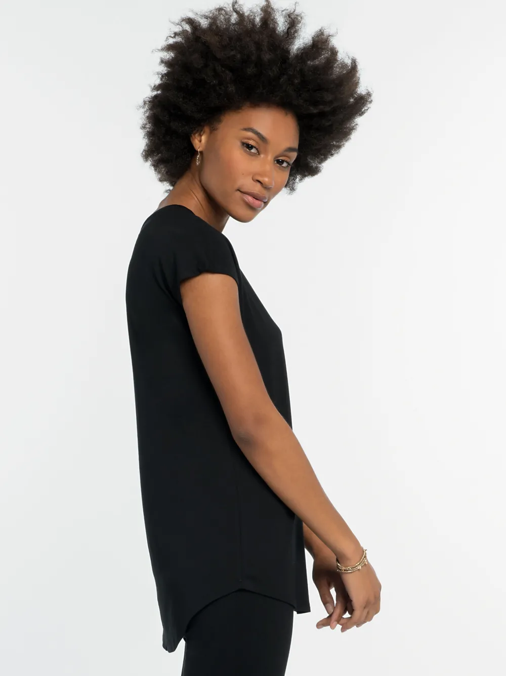Sale NIC+ZOE Eaze Tee Black Onyx