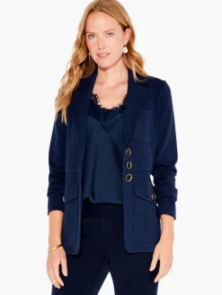 Clearance NIC+ZOE Editor Blazer Dark Indigo