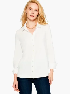 Discount NIC+ZOE Essential Shirt Layer Paper White
