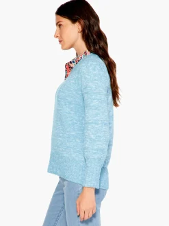 Sale NIC+ZOE Evening Chill Sweater Ocean Tide