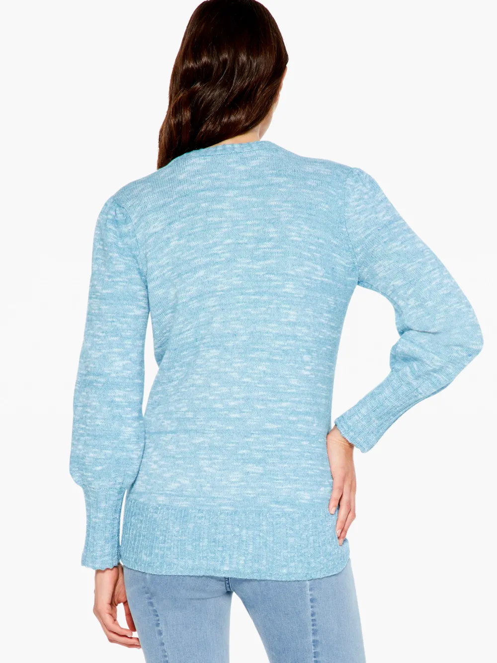 Sale NIC+ZOE Evening Chill Sweater Ocean Tide