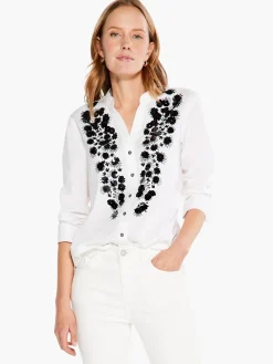 Shop NIC+ZOE Evening Glam Shirt Paper White