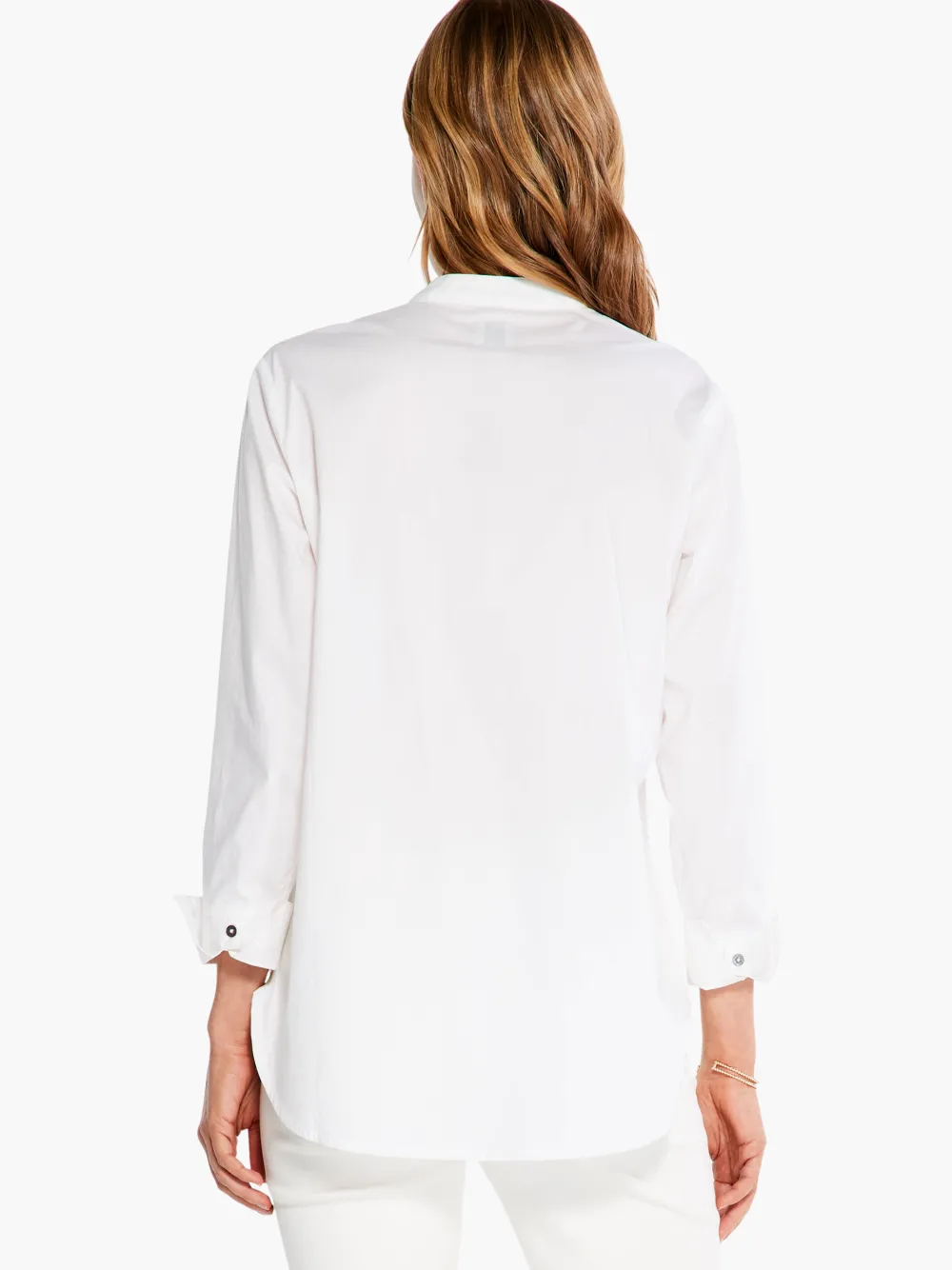 Shop NIC+ZOE Evening Glam Shirt Paper White