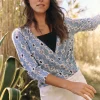 Sale NIC+ZOE Falling Jewels Cardigan Blue Multi